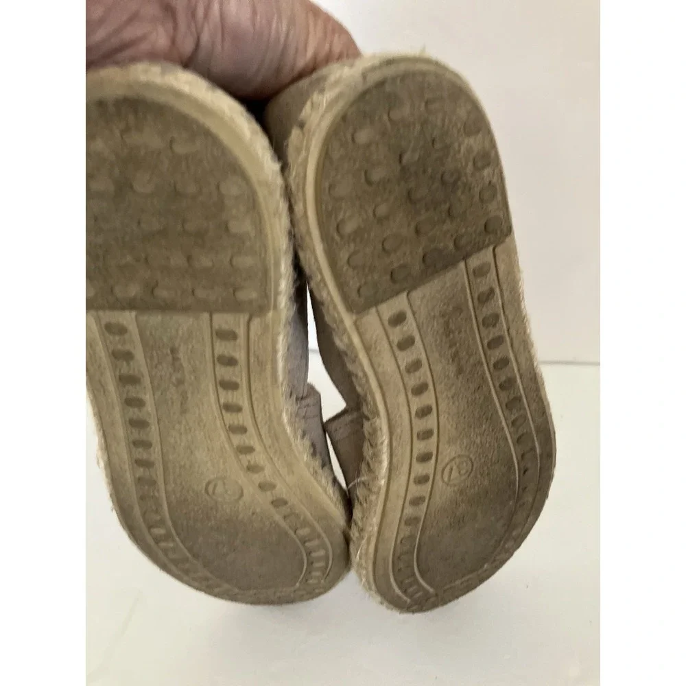 Verbenas Shoes Sz 6.5 Carmen Tan‎ Suede Leather Espadrilles Flats